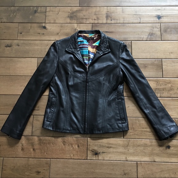 ✨⛓VIA SPIGA leather jacket size L